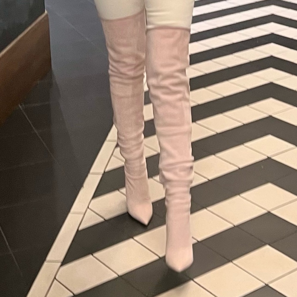 Balmain Pink Heeled Boots - Picture 9 of 9
